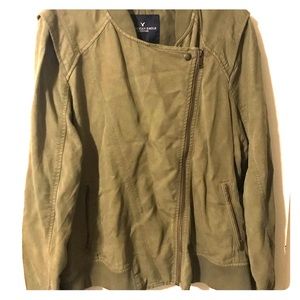 American Eagle Olive Bomber style jacket